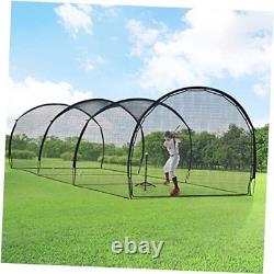 Baseball Batting Cages 20&30Ft for Backyard, 30FT 1 Mesh, Enclosed Cage