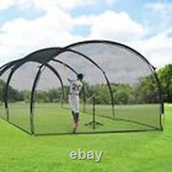 Baseball Batting Cages 20&30Ft for Backyard, 30FT 1 Mesh, Enclosed Cage