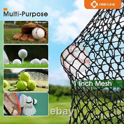 Baseball Batting Cages 20&30Ft for Backyard, Baseball Training Equipment Netting