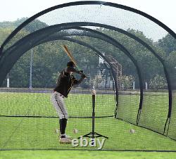 Baseball Batting Cages 20&30Ft for Backyard, Baseball Training Equipment Netting