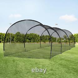 Baseball Batting Cages 20&30Ft for Backyard, Baseball Training Equipment Netting