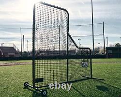 Baseball Batting L-Screen Protective Net Pitching L Screen with Portable