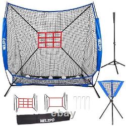 Baseball Net, 7x7' Baseball Softball Practice Net Baseball Nets for Batting P