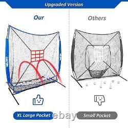 Baseball Net, 7x7' Baseball Softball Practice Net Baseball Nets for Batting P