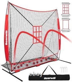 Baseball Net, 7x7ft Baseball Softball Practice Net with Large Baseball Net Only