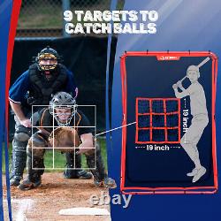 Baseball Pitch Back Pitching Target Practice Pitching Fielding Bounceback Net