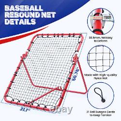 Baseball Pitchback Rebound Net Heavy Duty Volleyball Practice Bounce Back Net