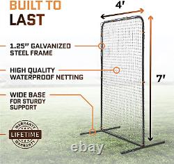 Baseball Pitching Net for Batting Cage, 7 X 4 Feet Pitching Screen Pitching Net
