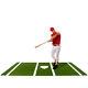 Baseball Softball Batting Cage Hitting Practice Batters Box Practice Mat 6 x 12