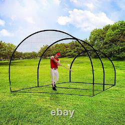 Baseball Softball Batting Cage Net 22'x10'x8' Portable Backyard Practice Net