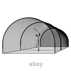 Baseball Softball Batting Cage Net 22'x10'x8' Portable Backyard Practice Net