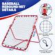 Baseball Softball Pitching Net Adjustable Volleyball Rebounder Bounce Back Net