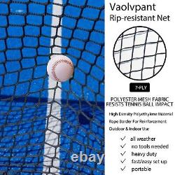 Baseball & Softball Practice Hitting & Pitching Net with Strike Zone and Carr