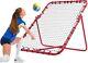 Baseball Volleyball Rebounder Net Adjustable Volleyball Bounce Back Net 3.8x4.5