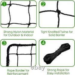 Baseball softball net, heavy duty sports net barrier nylon baseball net