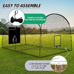 Batting Cage, 22x12x10FT Baseball Batting Cage Net and Frame, Baseball &