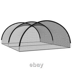 Batting Cage Baseball Cage Net Equipment for Practice Black Polyester vidaXL