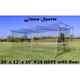 Batting Cage Net 10' x 12' x 30' #24 HDPE (42PLY) with Door Baseball Softball