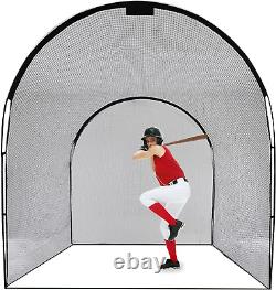 Batting Cage Net, Portable Batting Cage for Backyard, Home Baseball Batting Cage