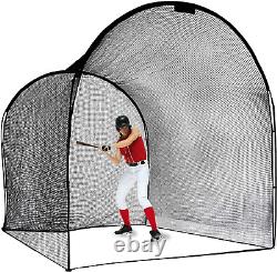 Batting Cage Net, Portable Batting Cage for Backyard, Home Baseball Batting Cage