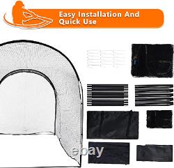 Batting Cage Net, Portable Batting Cage for Backyard, Home Baseball Batting Cage