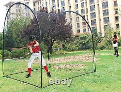 Batting Cage Net, Portable Batting Cage for Backyard, Home Baseball Batting Cage