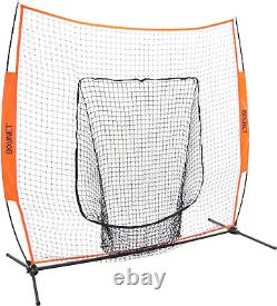 Bownet Original Big Mouth (7' X 7') Baseball Softball Hitting Pitching Net Dur