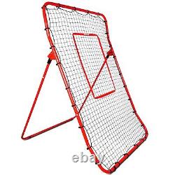FITPLAY Pitch Back Baseball/Softball Rebounder, 6x4Ft Baseball Rebounder Net