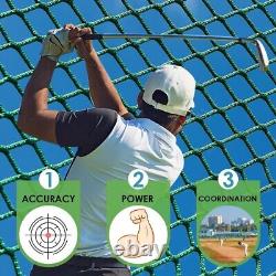 Golf Driving Cage 10x10x10ft, Golf Hitting Cage withTarget Cloth, Golf Batting Cag
