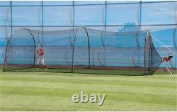 HEATER SPORTS Xtender 30' Baseball and Softball Batting Cage Net and Frame