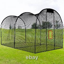 Kapler 16x10ft Baseball Softball Batting Cage, Portable Batting Training Cage Net