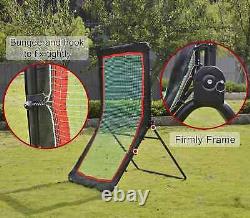 Kapler Pitch Back Baseball Softball Pitching Net and Rebounder Kicks Back Strike