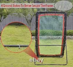 Kapler Pitch Back Baseball Softball Pitching Net and Rebounder Kicks Back Strike