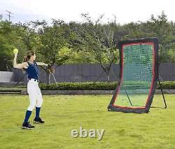 Kapler Pitch Back Baseball Softball Pitching Net and Rebounder Kicks Back Strike