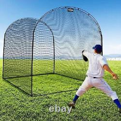 Kapler13X10X10FT Batting Cage for Baseball and Softball with Steel Frame and Net