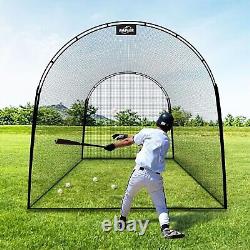 Kapler13X10X10FT Batting Cage for Baseball and Softball with Steel Frame and Net