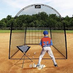 Kapler13X10X10FT Batting Cage for Baseball and Softball with Steel Frame and Net