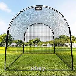 Kapler13X10X10FT Batting Cage for Baseball and Softball with Steel Frame and Net