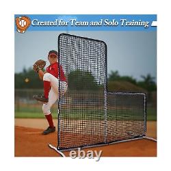 L Screen Baseball for Batting Cage Portable L Screen Baseball Pitching Screen