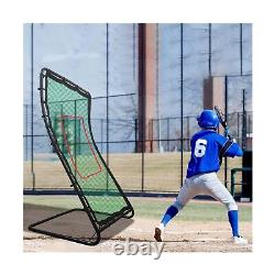 Pitch Back Baseball Volleyball Lacrosse Rebounder Net for Single Player, Pitc