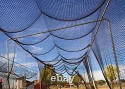 Polyethylene Twisted Knotted Baseball Batting Cage 10'x10'x35', NET ONLY