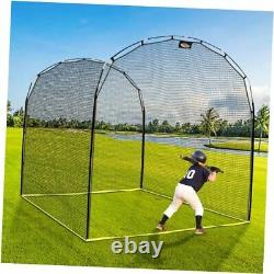 Portable Outdoor Softball Baseball Batting Hitting Cages with Frame and Net