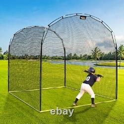 Portable Outdoor Softball Baseball Batting Hitting Cages with Frame and Net