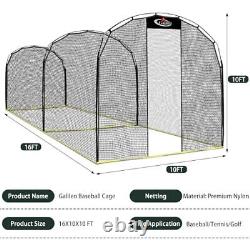 Portable Outdoor Softball Baseball Batting Hitting Cages with Frame and Net