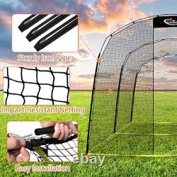 Portable Outdoor Softball Baseball Batting Hitting Cages with Frame and Net