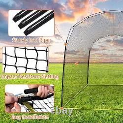 Portable Outdoor Softball Baseball Batting Hitting Cages with Frame and Net