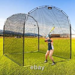 Portable Outdoor Softball Baseball Batting Hitting Cages with Frame and Net