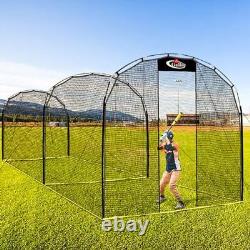 Portable Outdoor Softball Baseball Batting Hitting Cages with Frame and Net