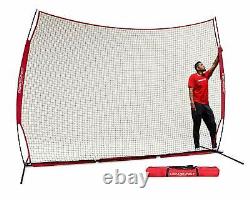 PowerNet 12 ft x 9 ft Sports Barrier Net Protection Safety Backstop