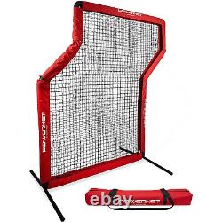 PowerNet Pitching Protection Z-Screen for Right & Left Hand Training for Coaches